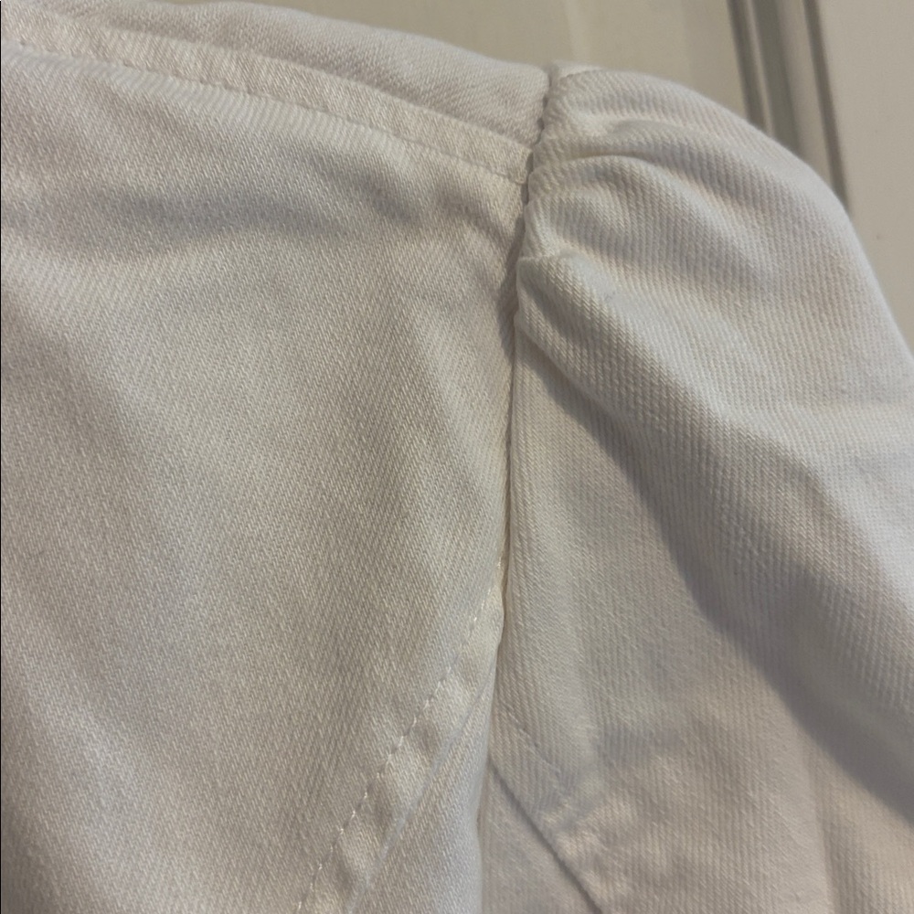 Lauren Jeans Co. Ralph Lauren White Button-Up Jacket size large petite like new - Picture 7 of 7
